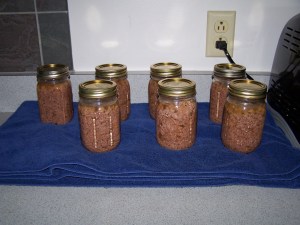 Shelf stable burger ready for the pantry.